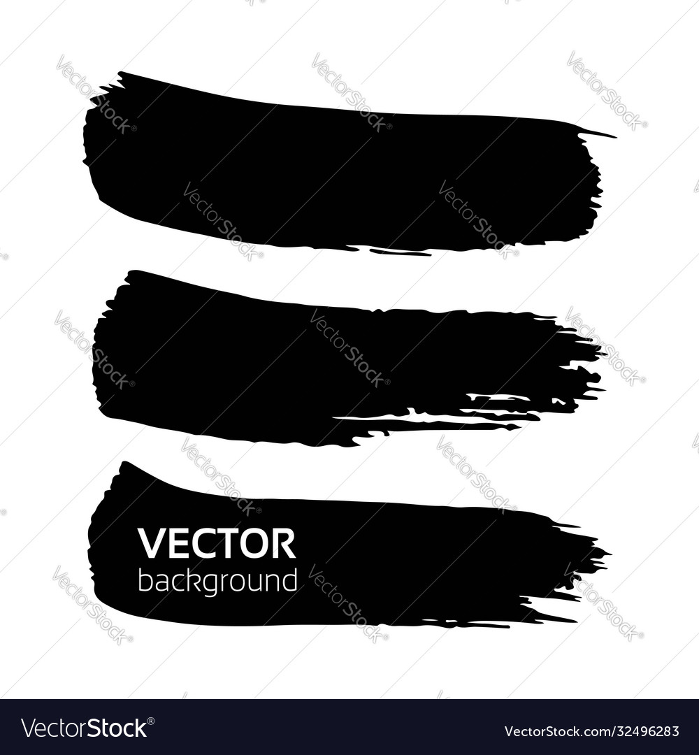 Big black smears background isolated on a white