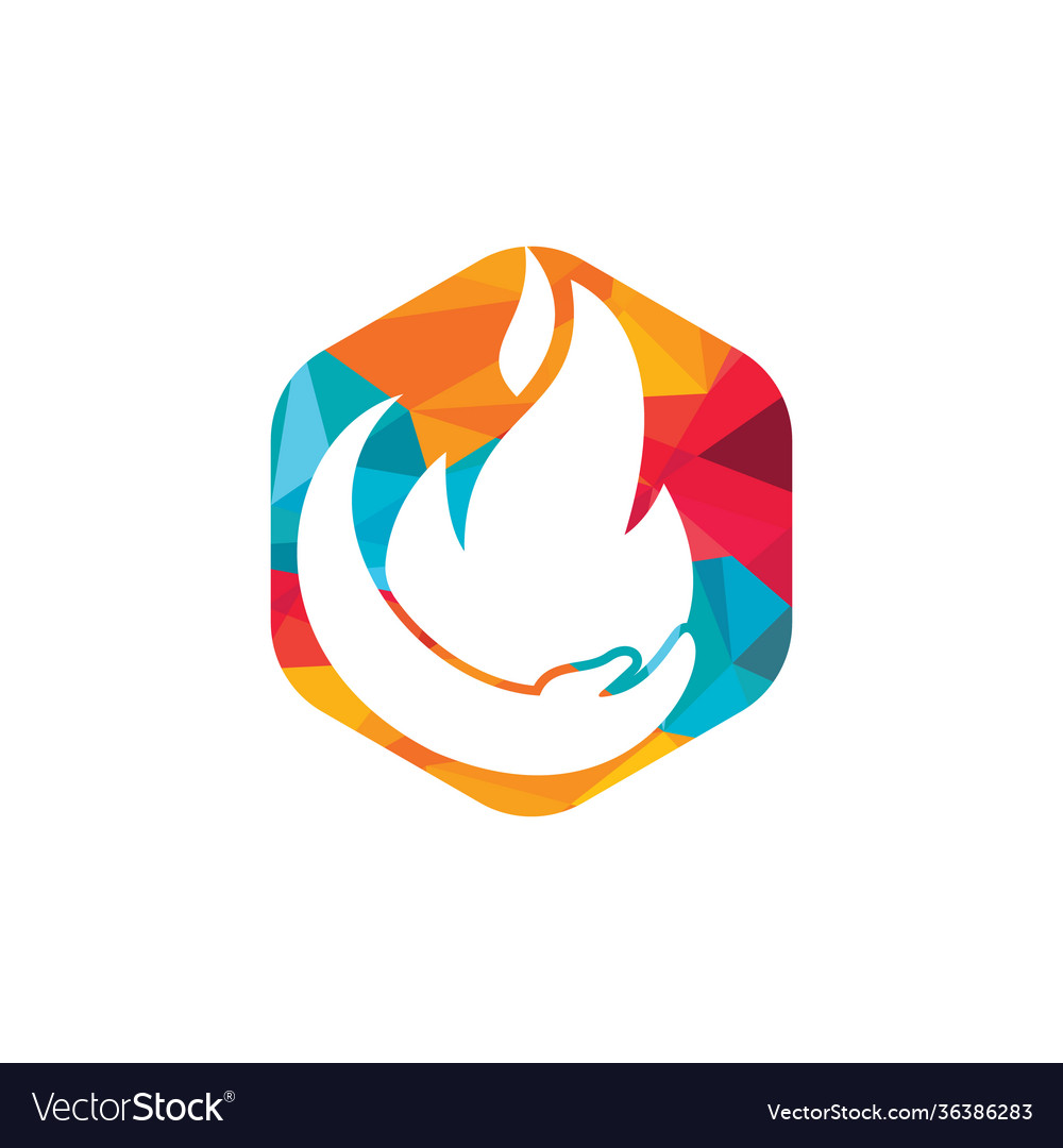 Fire care logo design concept