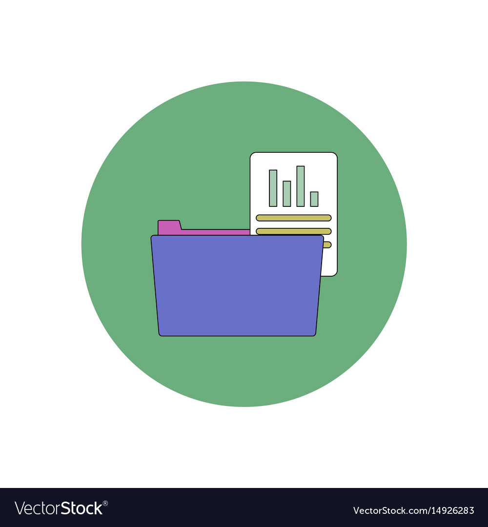 In flat design of file