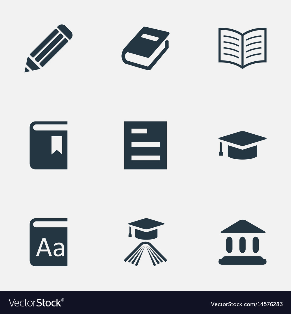 Set of simple knowledge icons