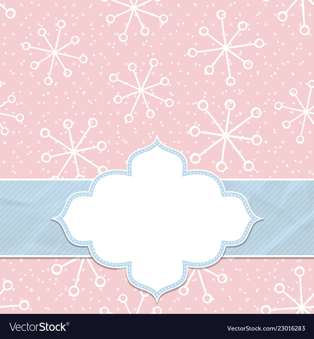 This is a christmas and new year frame vector image This is a christmas and new year frame