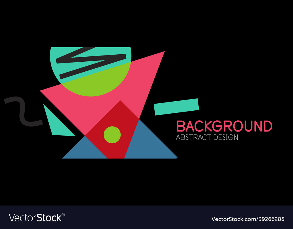 Abstract background blocks lines triangles