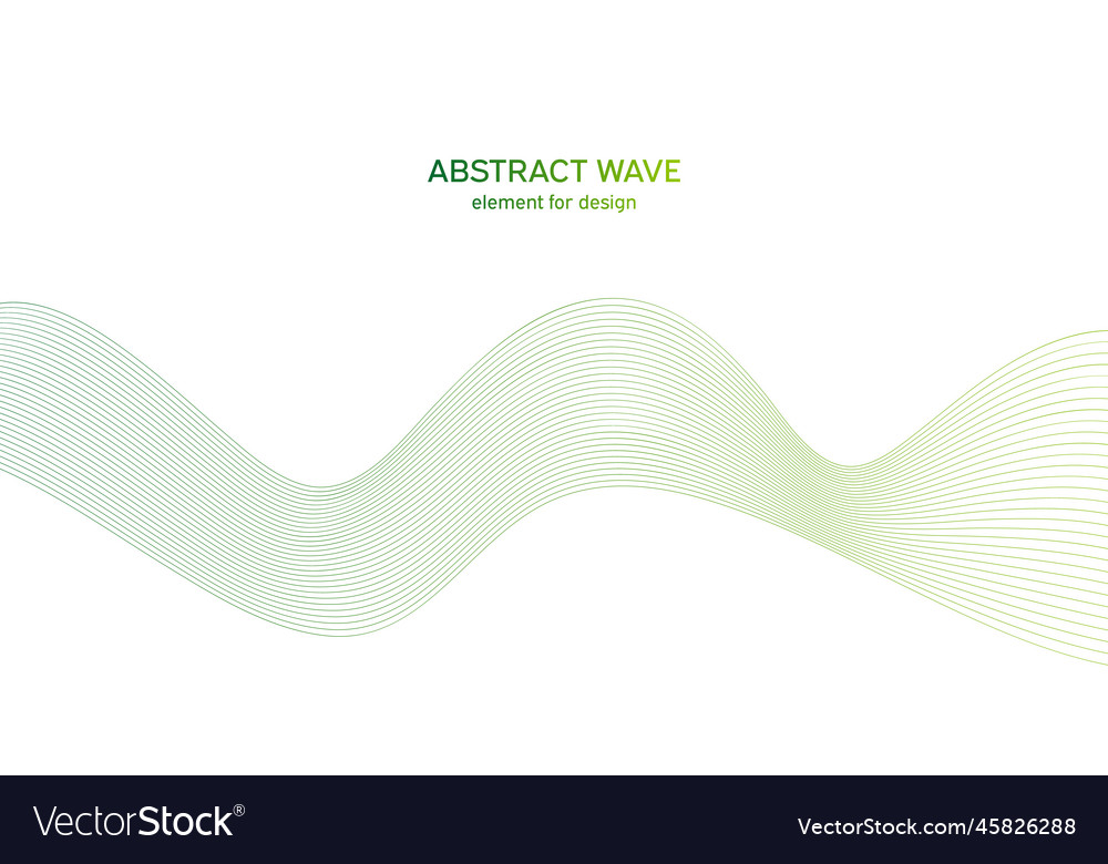 Abstract colorful wave element for design