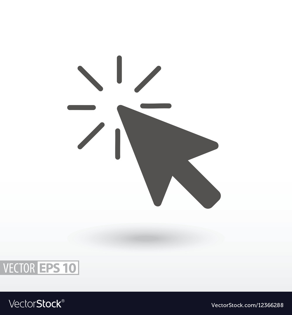 Click icon Royalty Free Vector Image - VectorStock