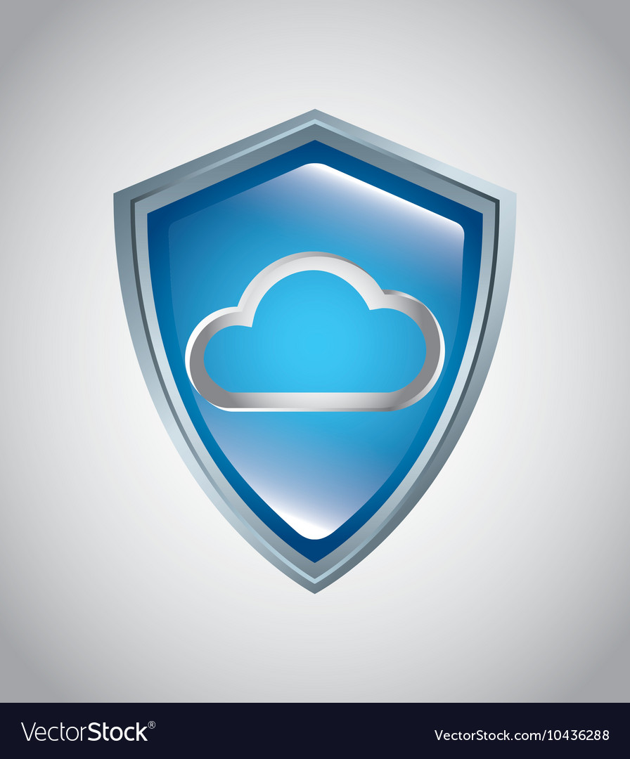 Cloud computing service isolated icon