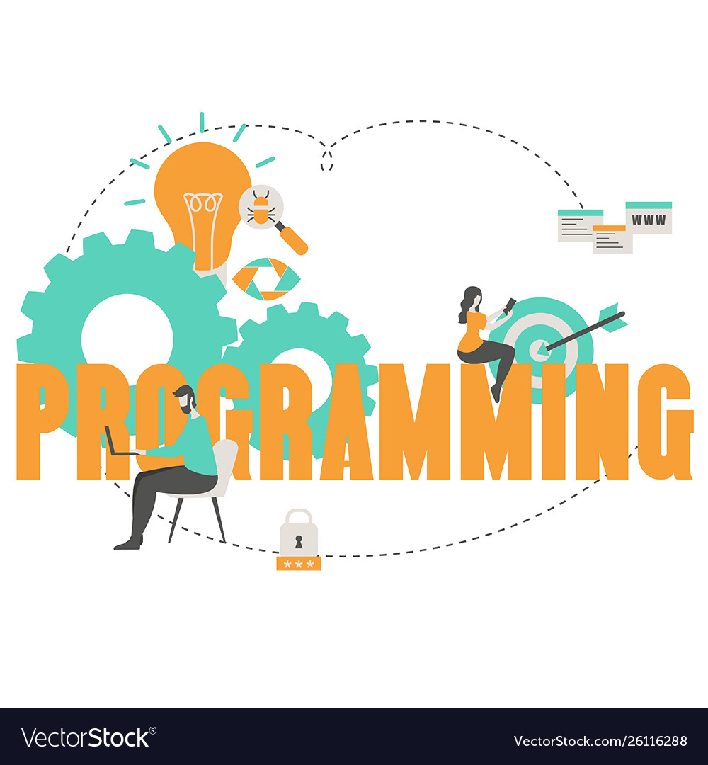 Codier- und Programmierkonzept vector image Codier- und Programmierkonzept