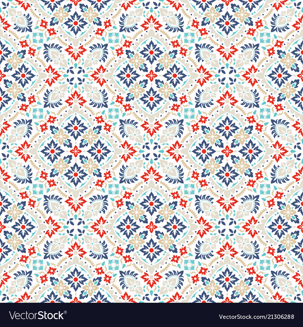 Damask seamless pattern vector image Damask seamless pattern