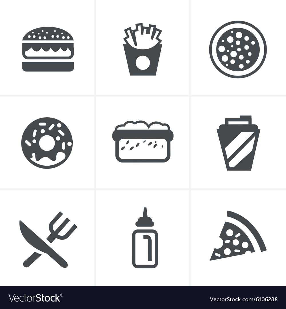 Fast food icons