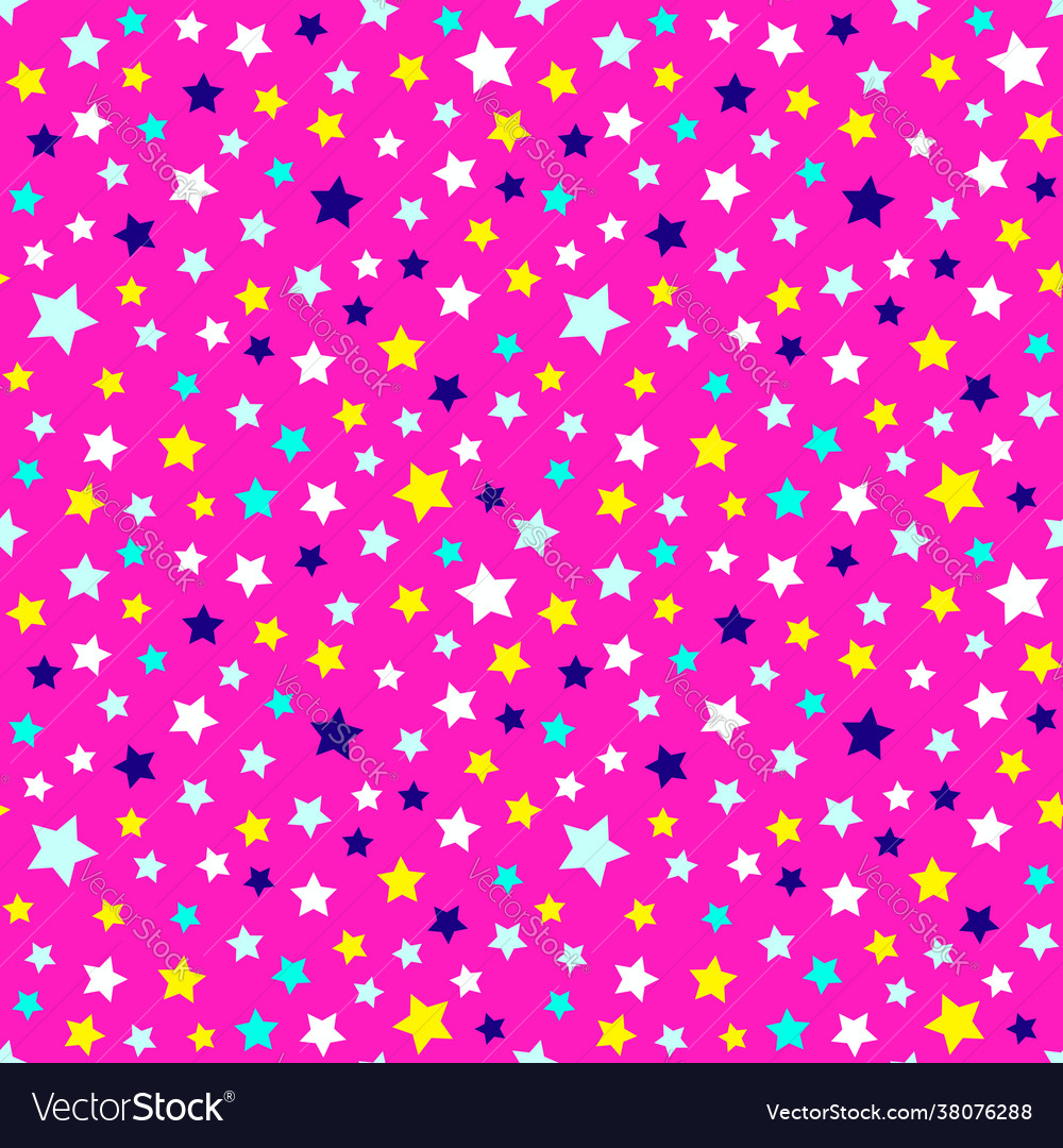 Festive and bright pattern starry night Royalty Free Vector