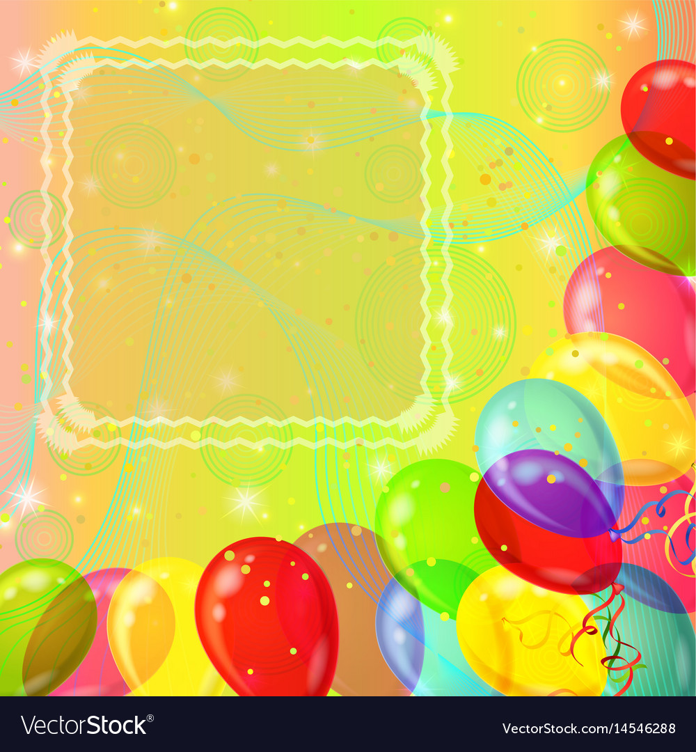 Holiday background with balloons