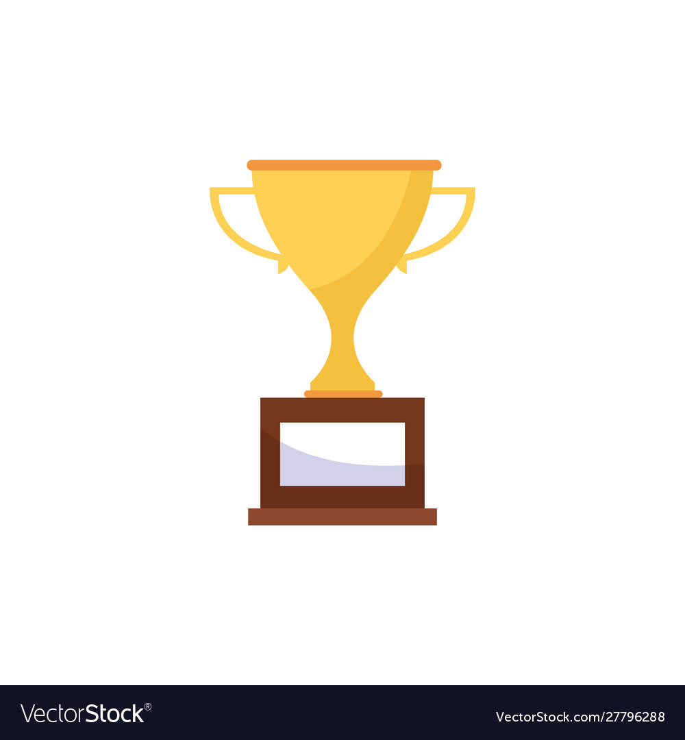 Isolated competition trophy flat design Royalty Free Vector