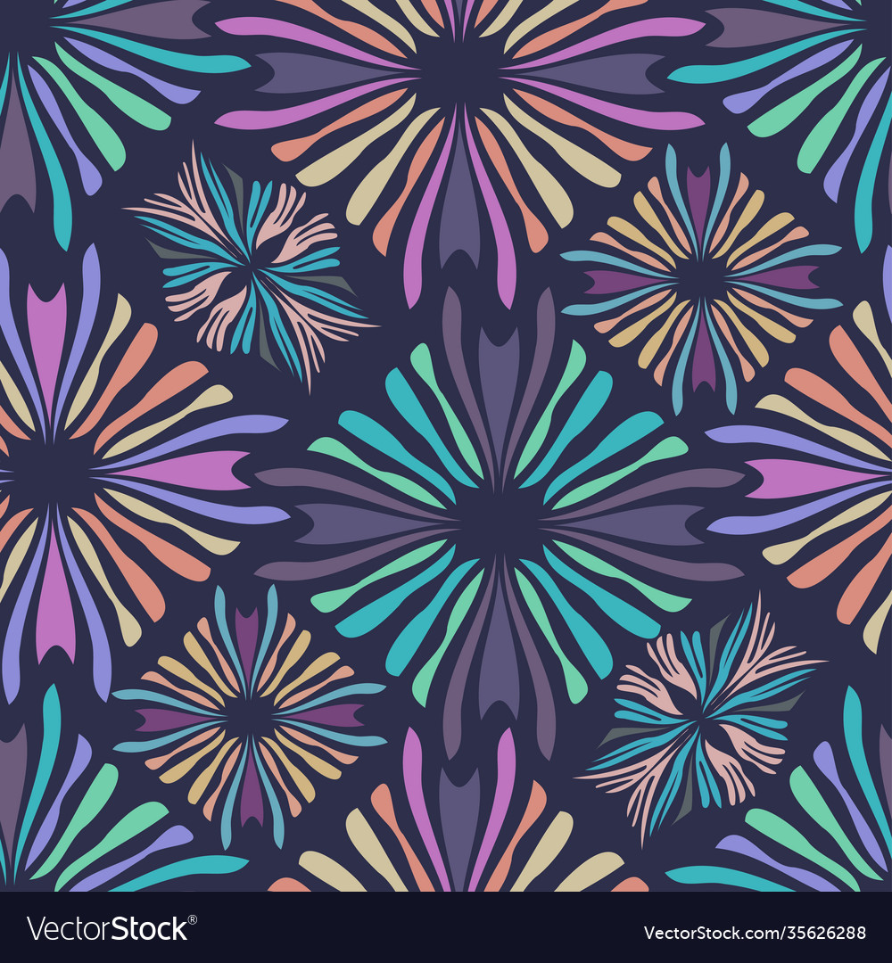 Seamless pattern colorful abstract design vector image Seamless pattern colorful abstract design