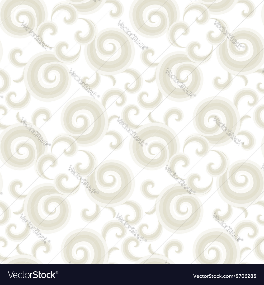 Seamless pattern with curls and swirls