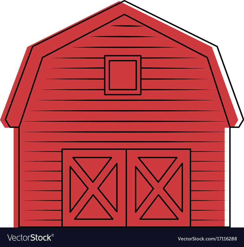 Stable building isolated icon Royalty Free Vector Image