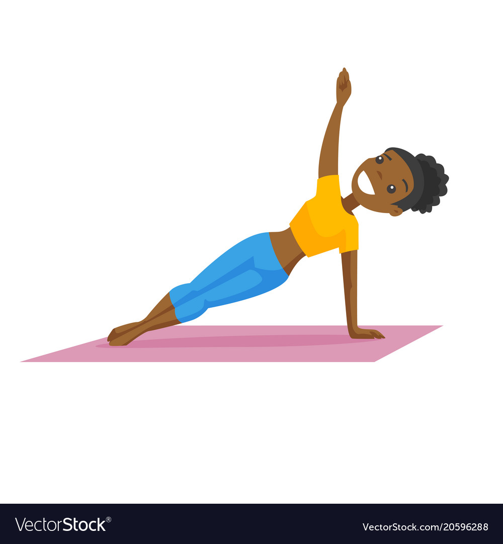 Frau in Side Plank Pose