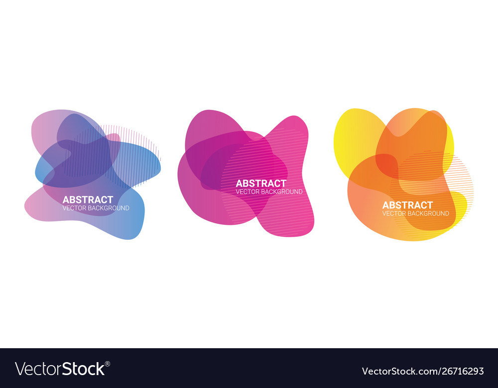 Abstract Fluid Color Shapes Background