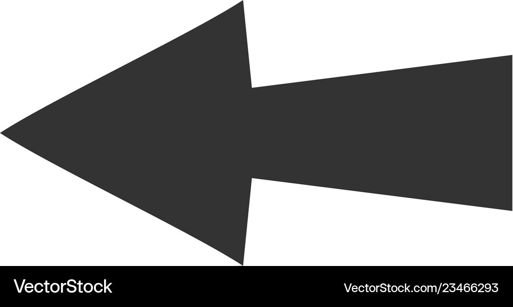 Arrow icon flat Royalty Free Vector Image - VectorStock