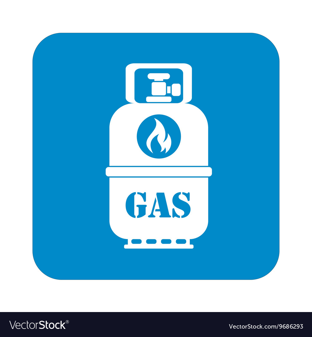 Camping gas bottle icon