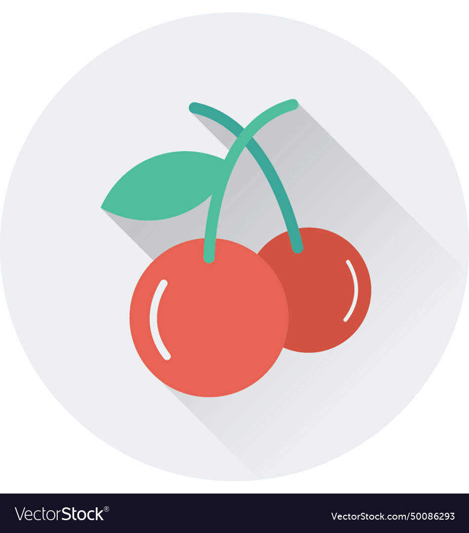 Cherry icon Royalty Free Vector Image - VectorStock