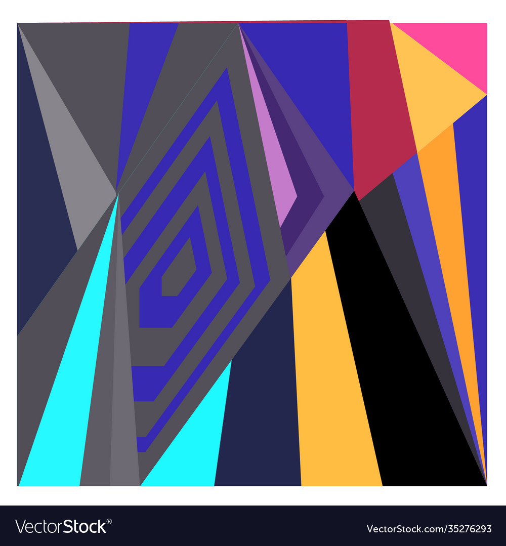 Colorful geometric and curve background pattern