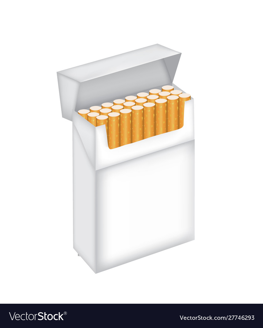 Pack cigarettes Royalty Free Vector Image - VectorStock