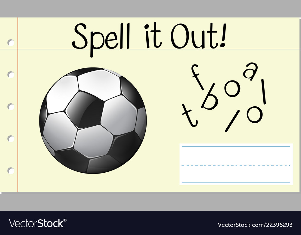 Spell english word football