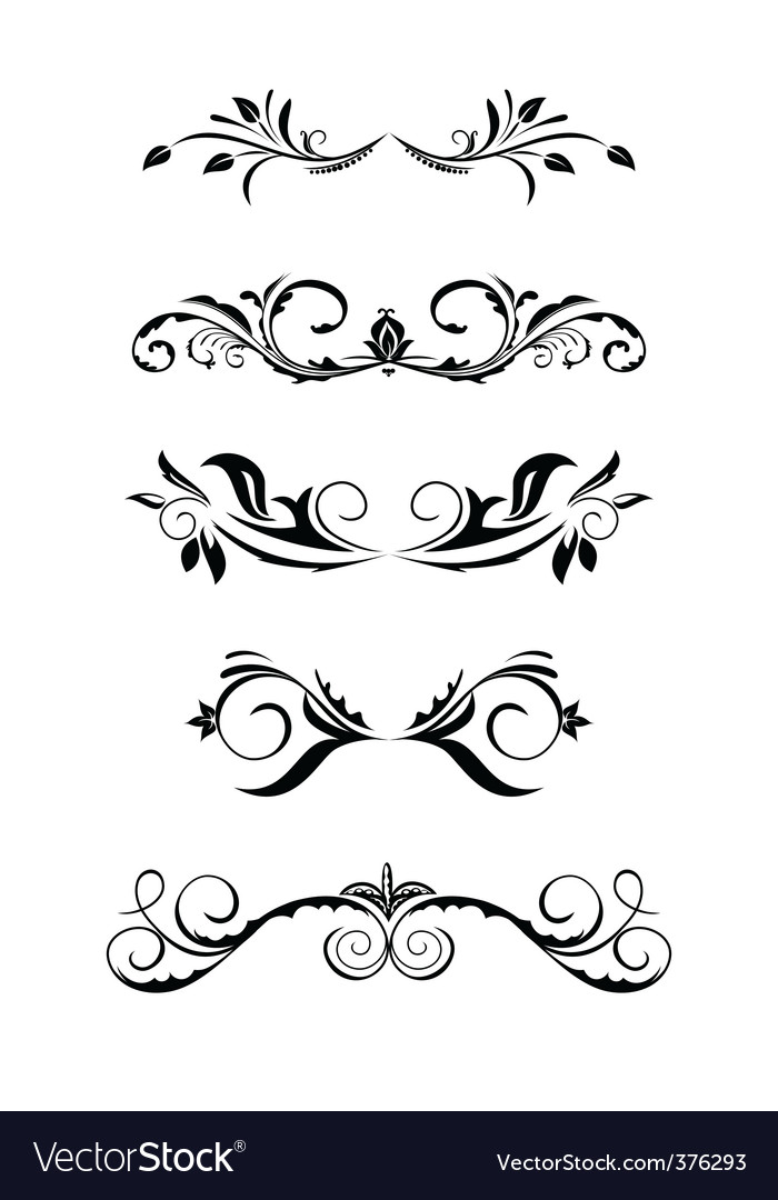 antique borders vector