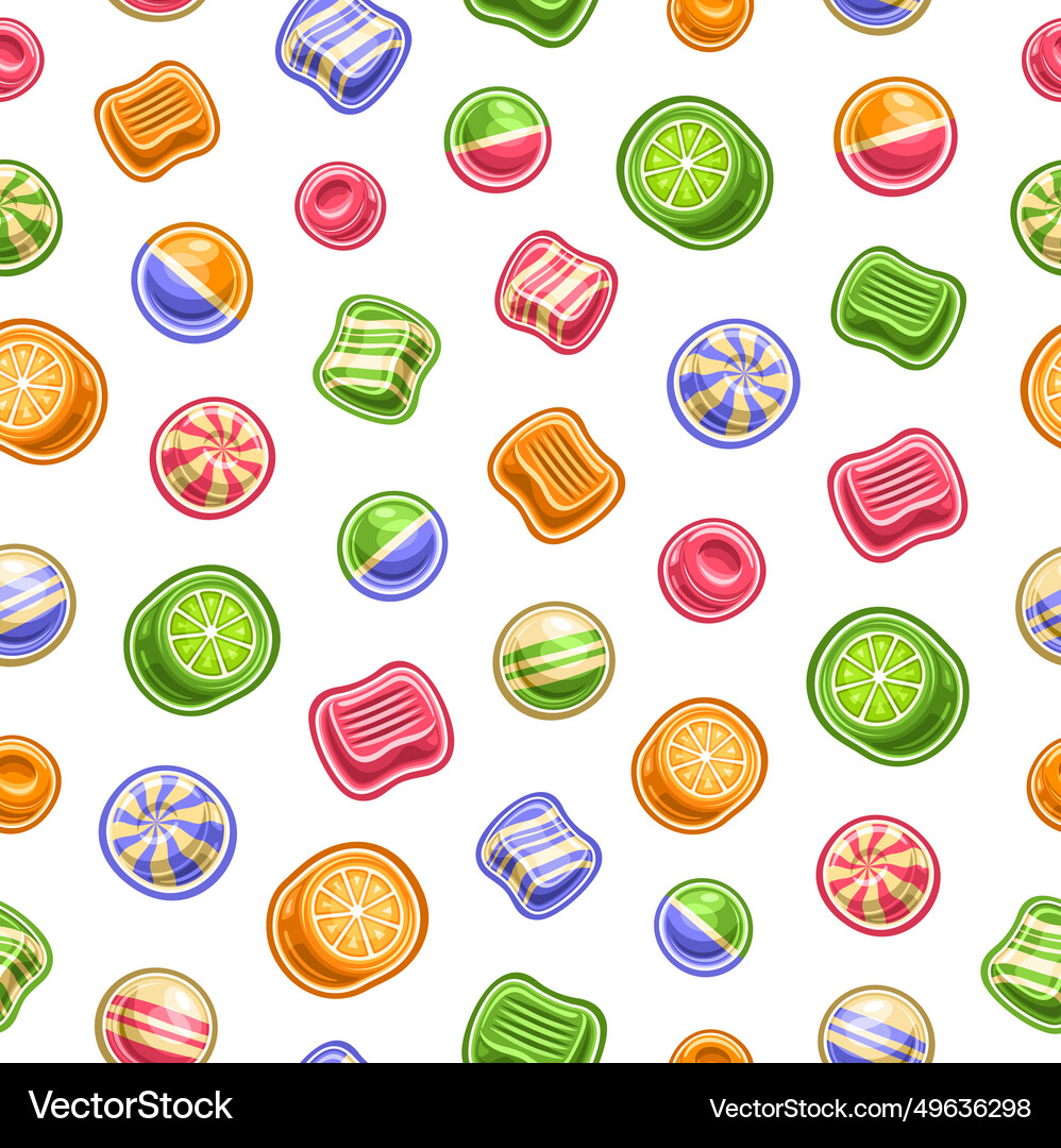 Candy seamless pattern Royalty Free Vector Image