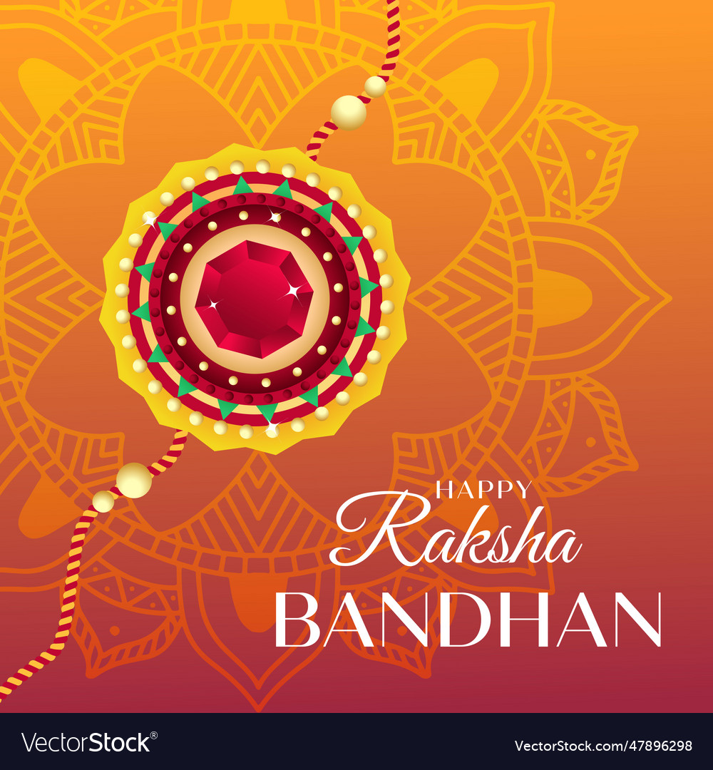 Gradient design raksha bandhan concept Royalty Free Vector