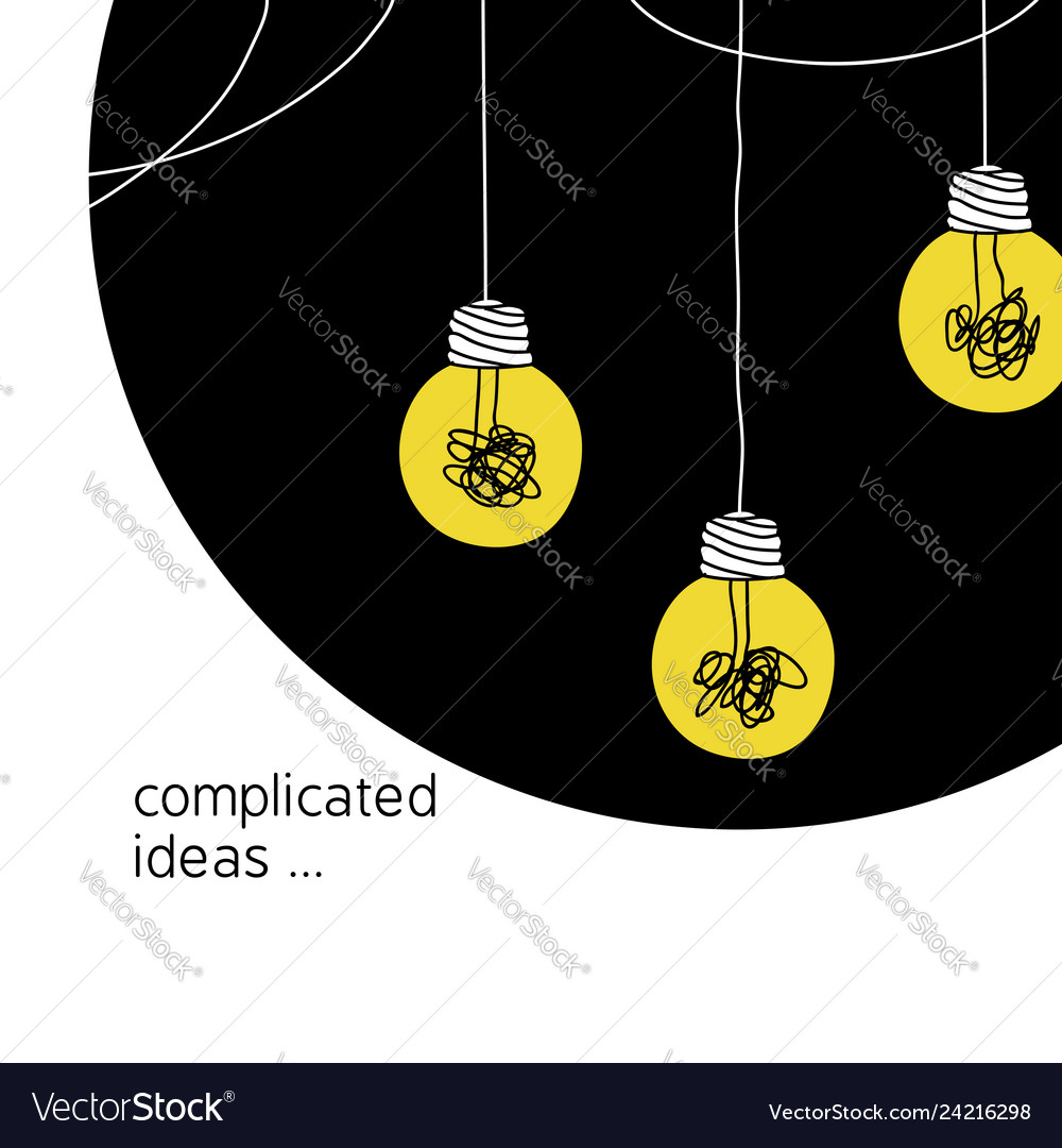 No creativity complicated idea concept simple