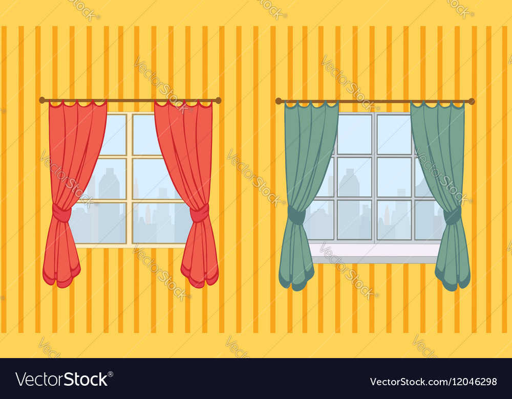 Set of curtains in two variants