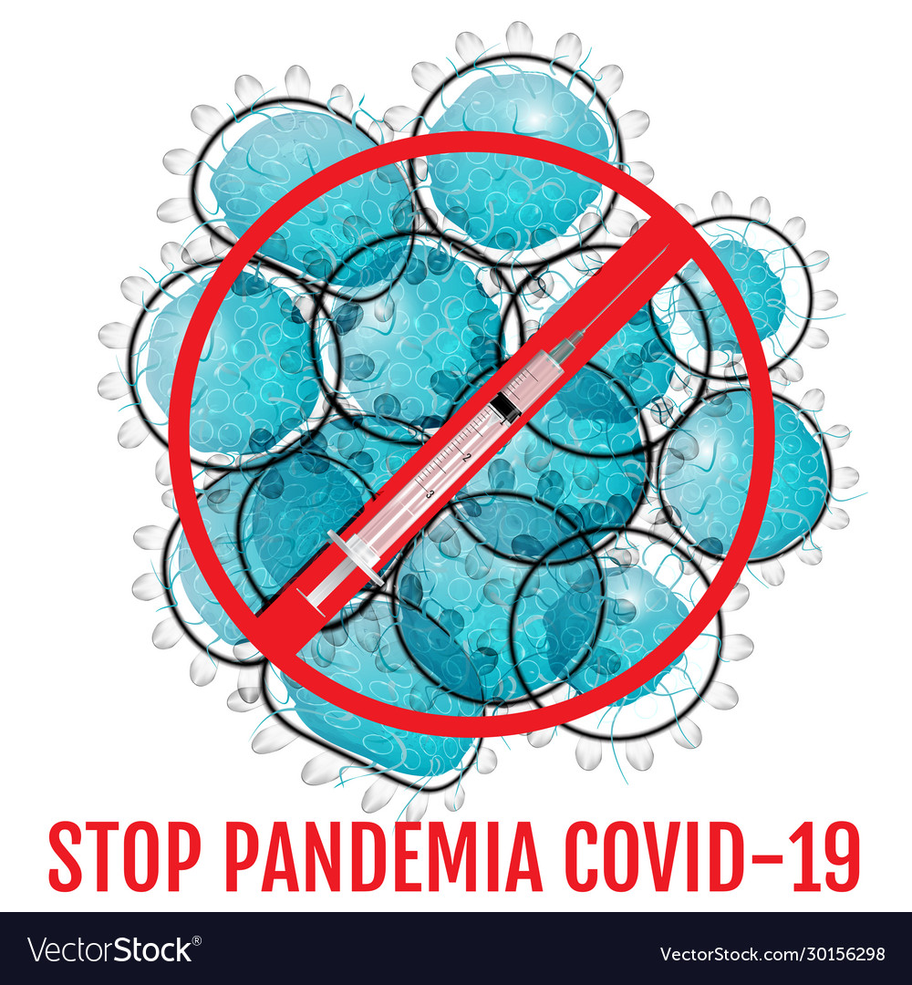 Stop coronavirus 2019-ncov für Pandemie vector image Stop coronavirus 2019-ncov für Pandemie