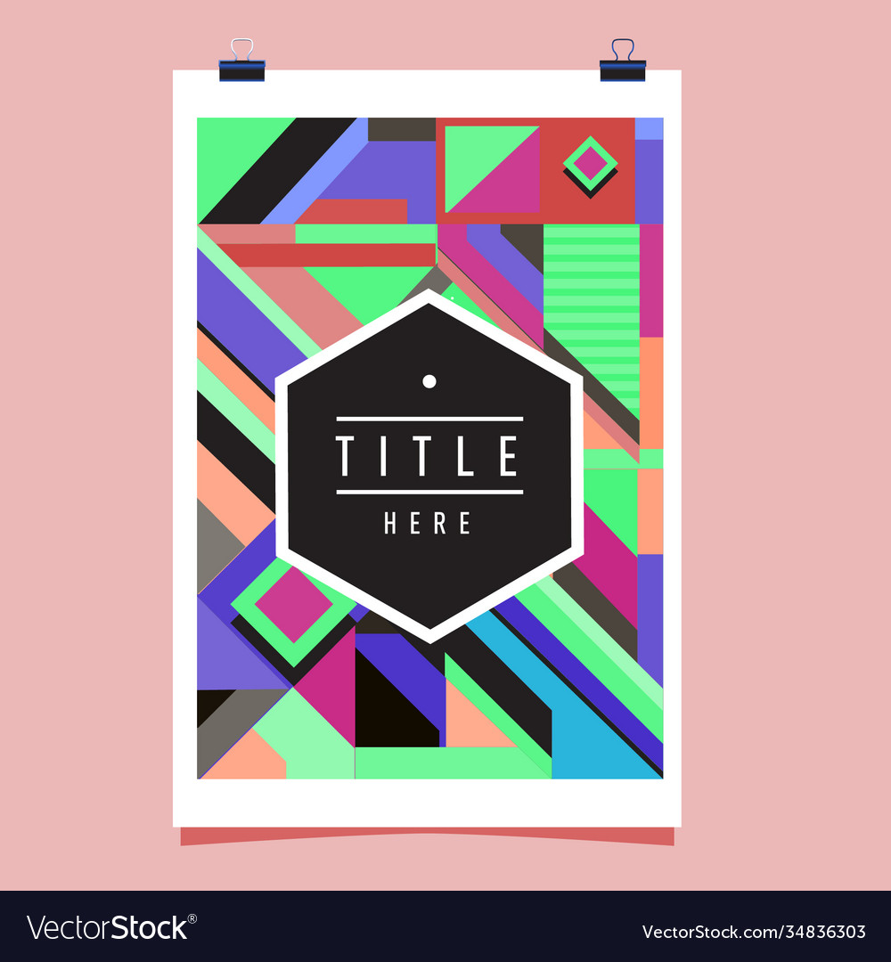Abstract colorful geometric pattern background Vector Image Abstract colorful geometric pattern background