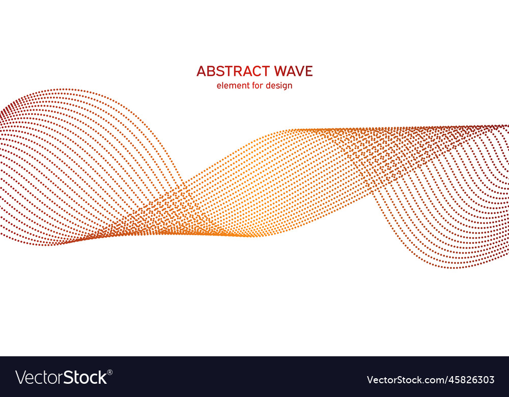 Abstract colorful wave element for design vector image Abstract colorful wave element for design