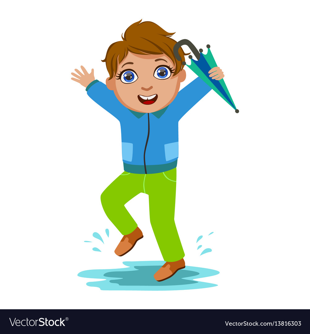 boy in blue jacket