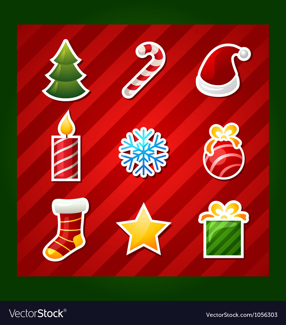 Christmas items icons