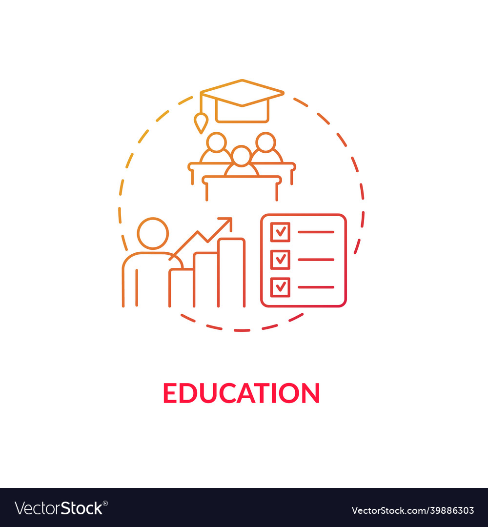 Education concept icon vector image Education concept icon