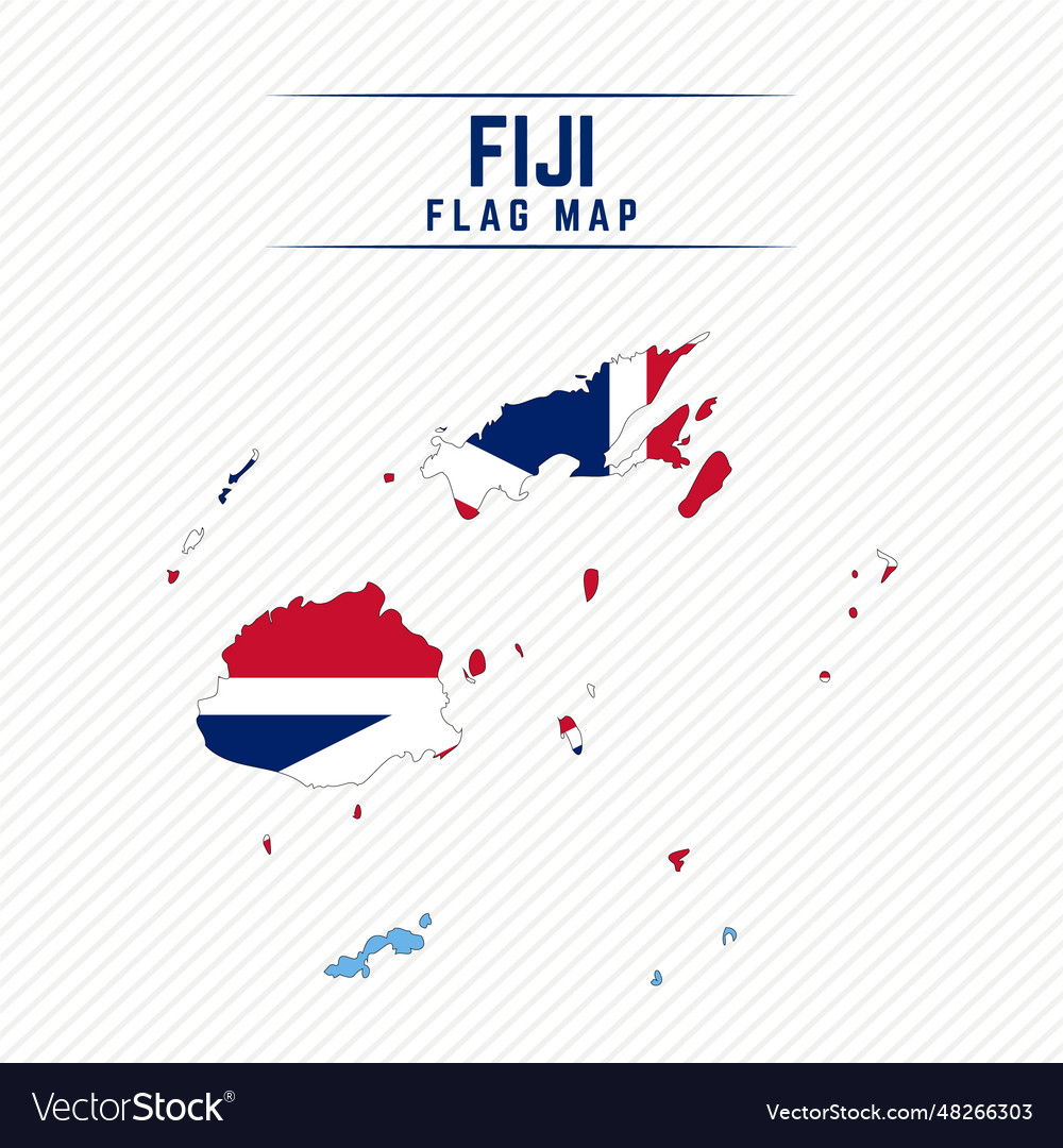 Flag map of fiji