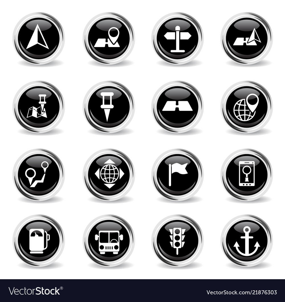Navigation icon set