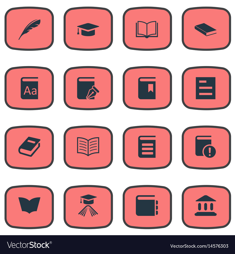 Set of simple knowledge icons