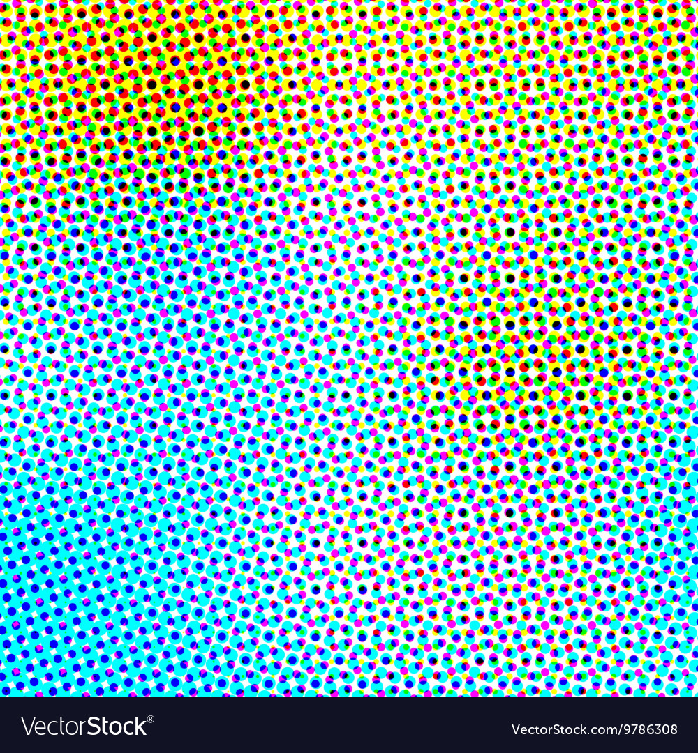 Abstract background in color halftone effect