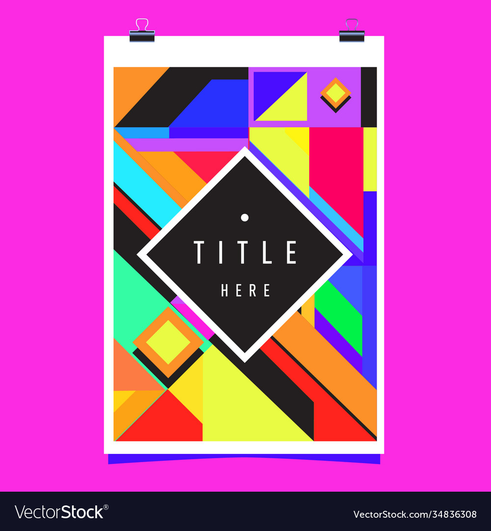 Abstract colorful geometric pattern background Vector Image Abstract colorful geometric pattern background
