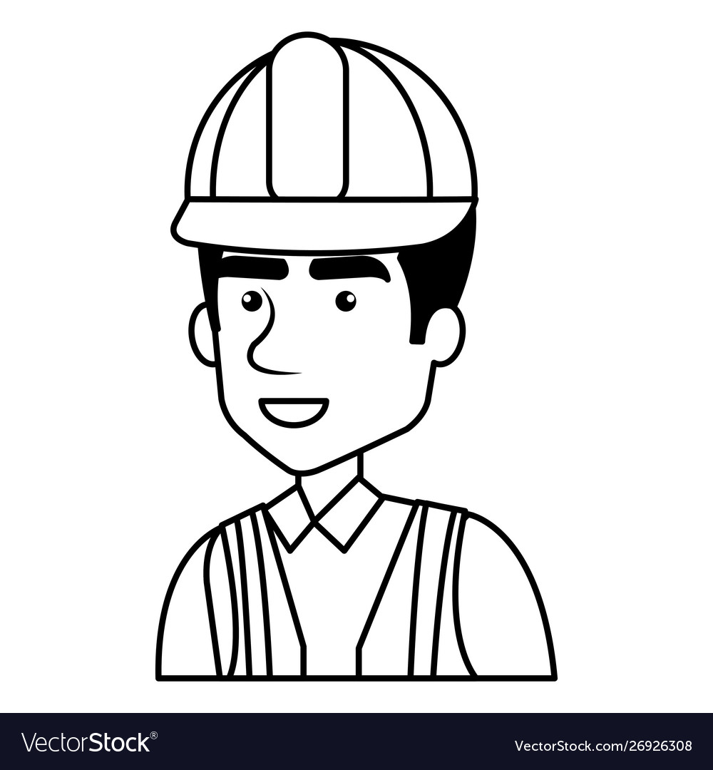 Builder constructor with helmet character
