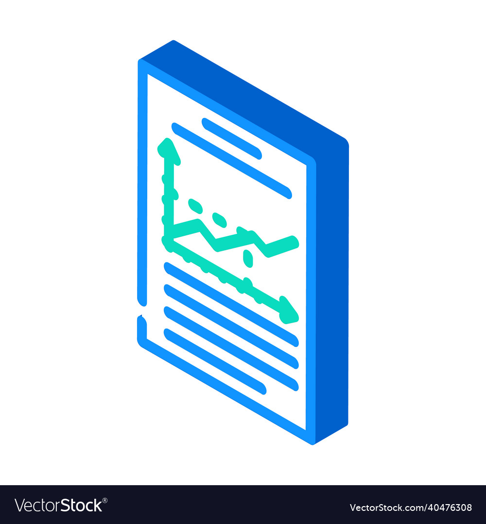 Graph data science isometric icon