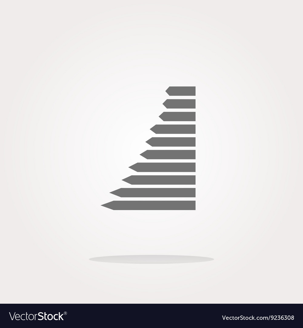 Graph web button icon isolated