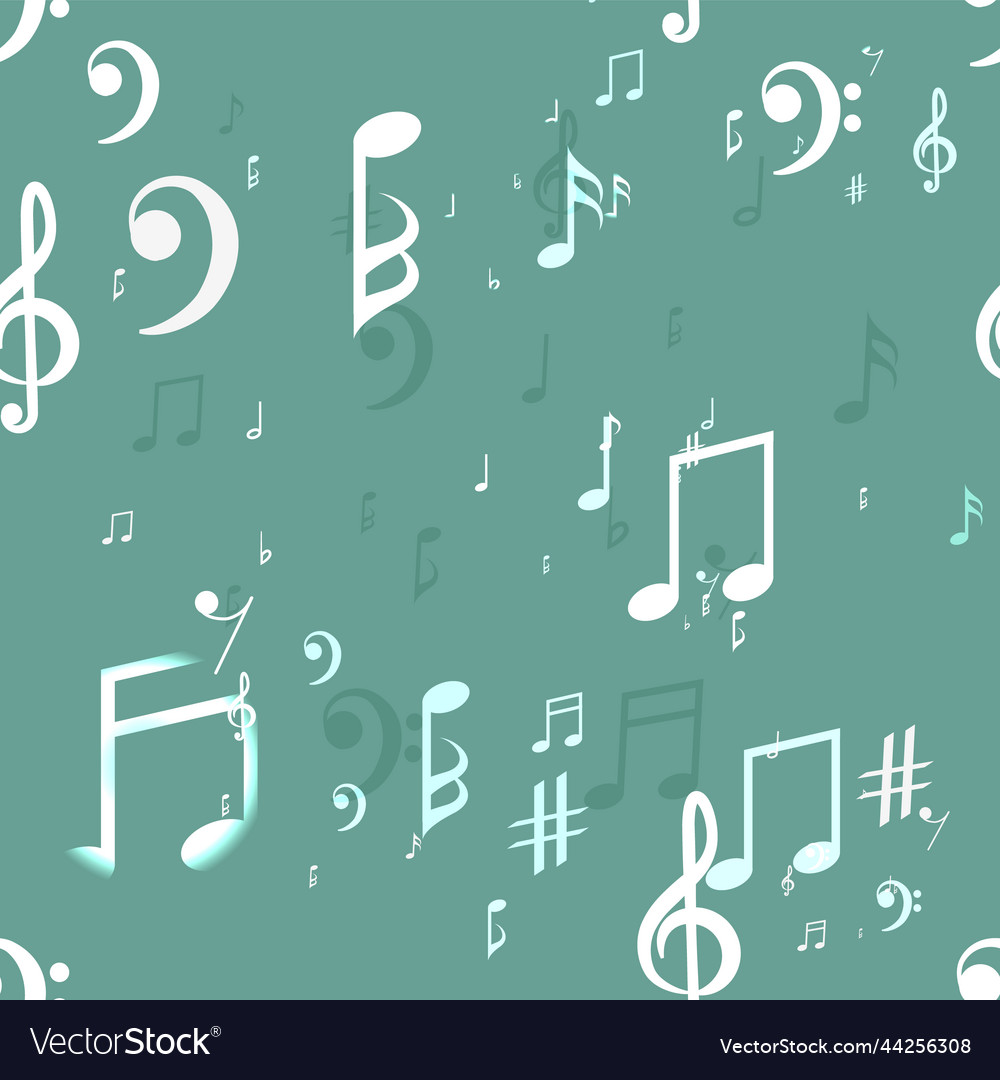 Music background abstract notes and musical key