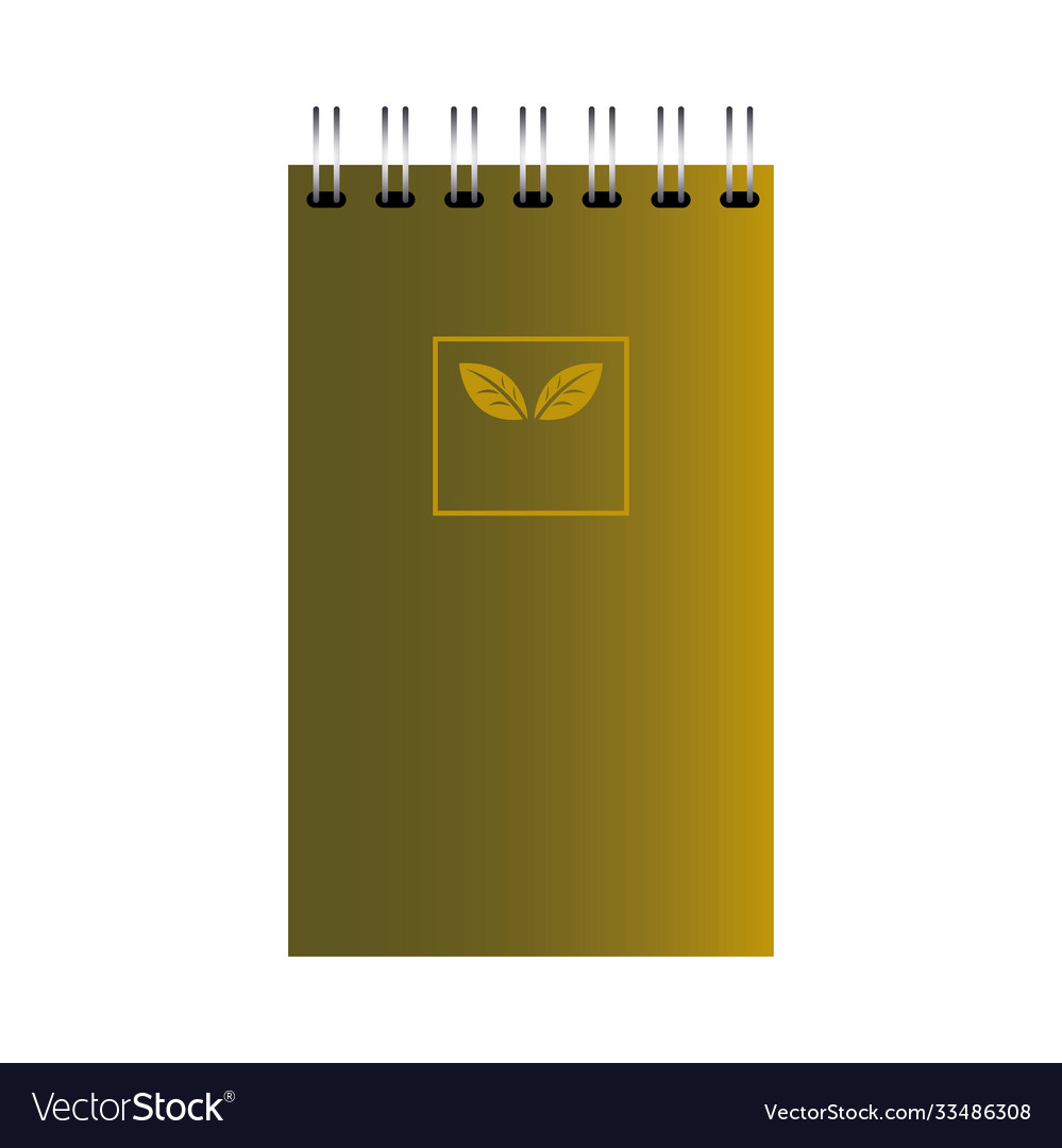 Notebook and notepad with corporate designs vector image Notebook and notepad with corporate designs