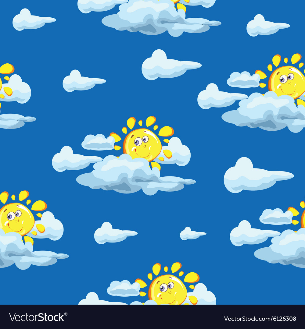 Pattern with clouds