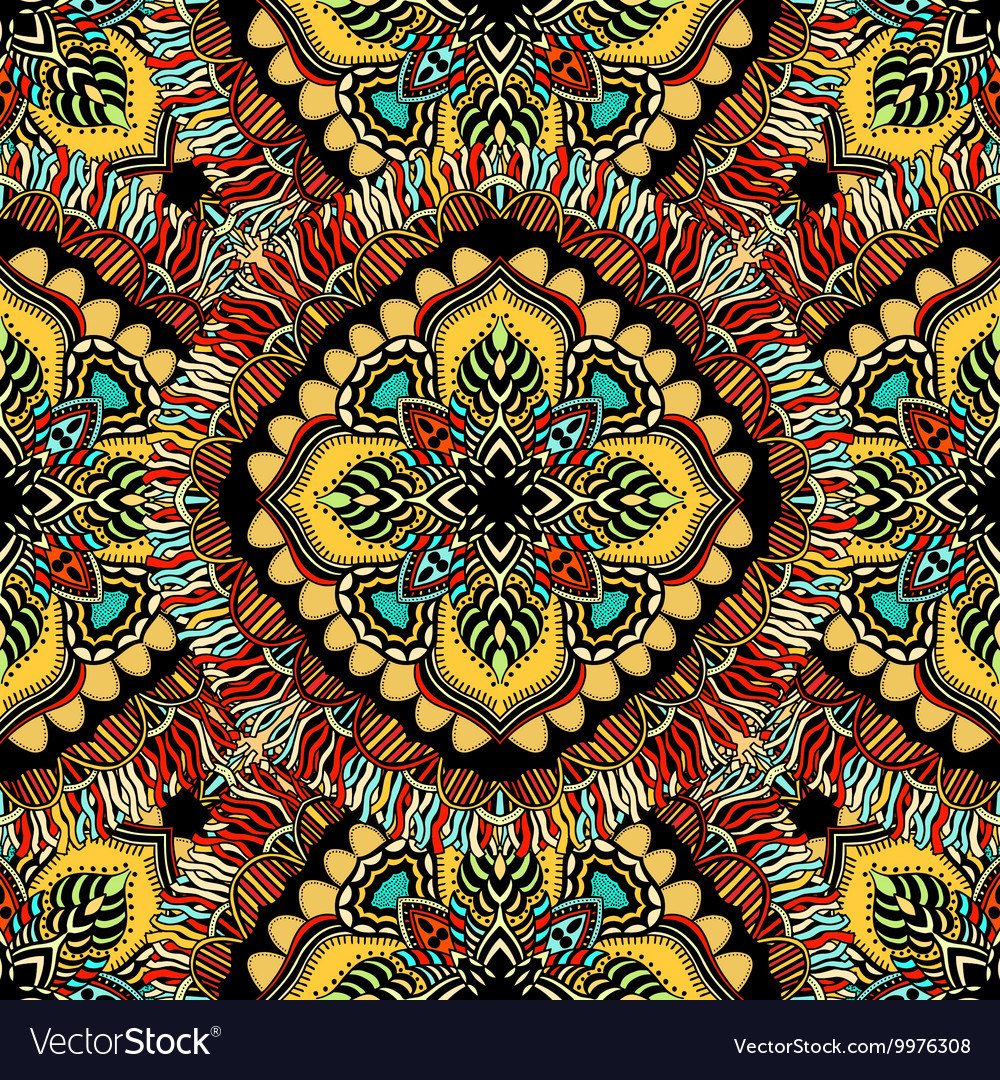 Round seamless pattern