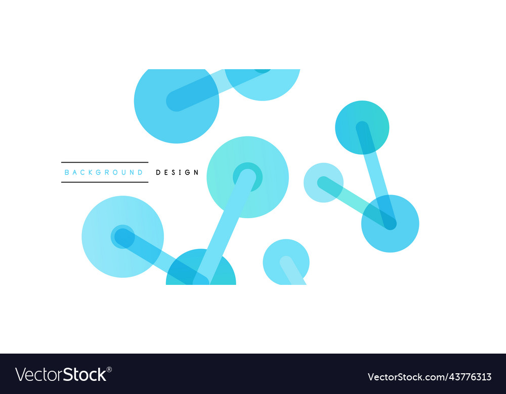 Abstract background round dots connected by lines
